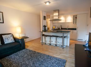 Open plan living/kitchen/dining area